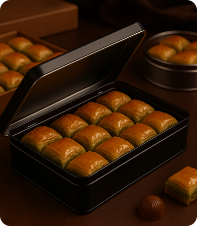 Metal Baklava Boxes